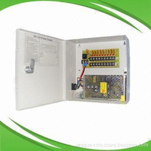 CCTV Box Power Supply with 100 to 240V AC Input 12V DC/1A Output